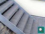 Gartentreppe aus verzinktem Flachstahl